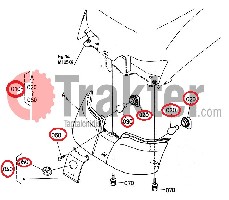 LUCI ANTERIORI ORIGINAL KUBOTA 6c300-54130 6a830-54130