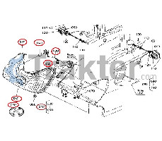 LÁMPARAS DE LUCES SET KUBOTA ORIGINAL t2050-30012 t2050-30014