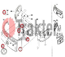 LUCI CON PORTALAMPADA ORIGINAL KUBOTA t1060-30010