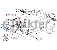 LUCI TESTA SET ORIGINAL KUBOTA t2050-30012 t2050-30014