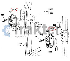 GOMA DE LUCES DE CABINA ORIGINAL KUBOTA 38150-33810