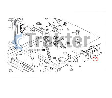 LUCI DI CIRCOLAZIONE CABINA POSTERIORI ORIGINAL KUBOTA t1420-30023
