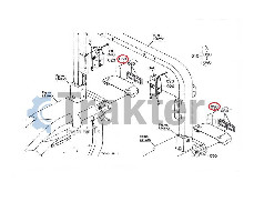 LUCI DI CIRCOLAZIONE POSTERIORI LENTE PARAFANGO ORIGINAL KUBOTA t1270-34340 t2250-34340