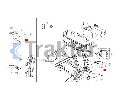 RUCKREFLECTOR ORIGINAL ISEKI 1674-654-400-20