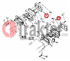 FERNLICHT BREMSLEUCHTE BLINKERGLAS ORIGINAL KUBOTA 31301-34340