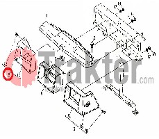 LEUCHTENHALTER RÜCKSTRAHLER RECHTS ORIGINAL KUBOTA 31351-18190