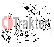 LUCI SENZA LAMPADE ORIGINAL KUBOTA 67980-53910