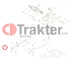 FORCELLA POSTERIORE ORIGINAL KUBOTA h6710-18120 67111-18120