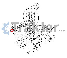 FORCELLA PERNO ORIGINAL KUBOTA 34150-23610 34150-23612 34150-23613