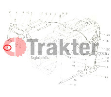 FORCELLA CAMBIO SINISTRA ORIGINAL KUBOTA 35305-23520 37150-23520 37150-23522