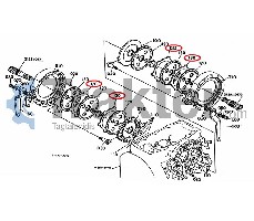 DISCHI FRENO SUPPORTO ORIGINAL KUBOTA 37720-28170