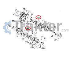 DISCO DE FRENO SOPORTE KUBOTA ORIGINAL 6c140-22340