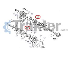 DISCHI FRENO SUPPORTO ORIGINAL KUBOTA 6c140-22340
