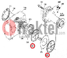BREMSSCHEIBEN ORIGINAL KUBOTA 37410-17120 t0430-27120