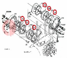 BREMSSCHEIBEN ORIGINAL KUBOTA td170-28200 t1060-28200 37150-28207 37150-28200