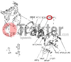 KIT GANASCIA DEL FRENO ORIGINAL KUBOTA 66611-22341 66905-22390 66611-88800 66611-22390