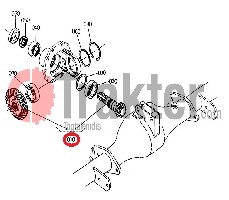 ZAPPATRICE INGRANAGGIO CONICO BOBINA ORIGINAL KUBOTA 70155-51200 70155-51202