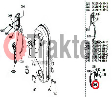 BODENFRÄSE KETTENSPANNER SEITENANTRIEB ORIGINAL KUBOTA 70241-54330 70155-54410