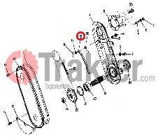 CADENA TENSORA TL MEDIANA Y DE MOVIMIENTO LATERAL PARA CULTIVADOR ROTATIVO KUBOTA ORIGINAL 79153-32240
