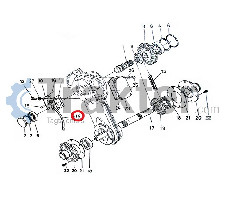 ZAPPATRICE TENDITORE CATENA MOTO DI MEZZO ORIGINAL KUBOTA h6660-32330