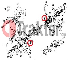 ZAPPATRICE CUSCINETTO PORTALAME ALBERO BASE MOTO DI MEZZO ORIGINAL KUBOTA 08101-06011 08131-06011