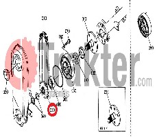 ZAPPATRICE PIGNONE 16 DENTI LATO INFERIORE ORIGINAL KUBOTA 7f312-54430