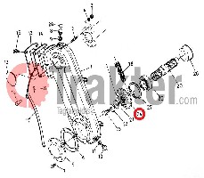 BODENFRÄSE ZAHNRAD 16 ZÄHNE UNTEN ORIGINAL KUBOTA 79163-32330