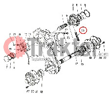 BODENFRÄSE ROLLENKETTE MITTELANTRIEB ORIGINAL KUBOTA 66616-32320 66616-32321