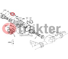 ZAPPATRICE INGRANAGGIO CONICO BOBINA DADO ORIGINAL KUBOTA 70451-51262
