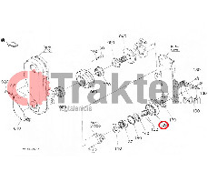 ZAPPATRICE ALBERO PORTALAME ORIGINAL KUBOTA 7a105-55230 7a105-55232
