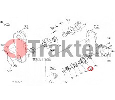 ZAPPATRICE ALBERO PORTALAME ORIGINAL KUBOTA 7a105-55230 7a105-55232