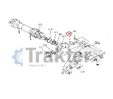 TRIANGOLO IN PLASTICA FRESATA BASE PORTALAME ORIGINAL KUBOTA 7C500-52320