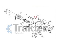 TRIANGOLO IN PLASTICA FRESATA BASE PORTALAME ORIGINAL KUBOTA 7C500-52320