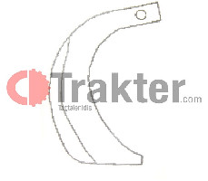 BODENFRÄSE-MESSER CHINESISCH 34X9 LOCH 12,5mm LÄNGE 220mm