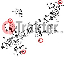 ZAPPATRICE LAME SET 36 PEZZI ORO ULTRA RESISTENTI ORIGINAL KUBOTA