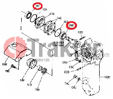 ZAPPATRICE CUSCINETTO CONICO PTO ORIGINAL KUBOTA 79105-51210