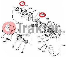 ZAPPATRICE CUSCINETTO CONICO PTO ORIGINAL KUBOTA 79105-51210