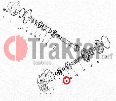 CUSCINETTO ZAPPATRICE MOTO DI MEZZO ALBERO LATO SUPERIORE 08101-06306 OEM