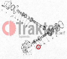 CUSCINETTO ZAPPATRICE MOTO DI MEZZO ALBERO LATO SUPERIORE 08101-06306 OEM