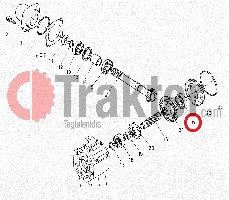 COJINETE PARA EJE DE MOVIMIENTO SUPERIOR MEDIO PARA CULTIVADOR ROTATIVO
