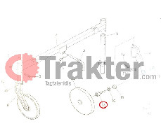 BODENFRÄSE KUGELLAGER BOLZEN ORIGINAL KUBOTA 79153-35520