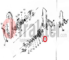 TAPÓN DE MANIVELA DE METAL DE CULTIVADOR ROTATIVO KUBOTA ORIGINAL 70665-57140