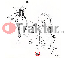 ZAPPATRICE COPERCHIO METALLICA CATENA ORIGINAL KUBOTA 70254-54380