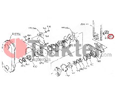 COPERCHIO MOZZO ZAPPATRICE ORIGINAL KUBOTA 7F712-54380