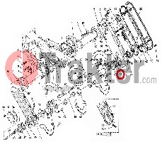 ZAPPATRICE GUARNIZIONE MOTO DI BORDO LATE CATENA ORIGINAL KUBOTA 66593-33160