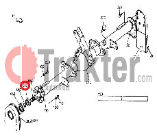 ZAPPATRICE GUARNIZIONE LATO CATENA SUPERIORE ORIGINAL KUBOTA 09400-35608