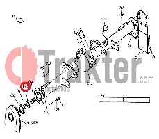 ZAPPATRICE GUARNIZIONE LATO CATENA SUPERIORE ORIGINAL KUBOTA 09400-35608