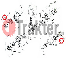 BODENFRÄSE WELLENDICHTRING SCHLAUCH MITTELANTRIEB ORIGINAL KUBOTA 70180-55430