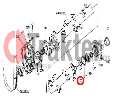 ZAPPATRICE GUARNIZIONE ALBERO PORTALAME ORIGINAL KUBOTA 79105-32650