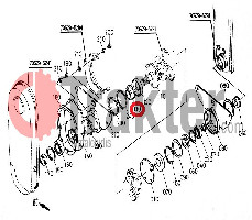 SELLO DE CADENA LATERAL PARA CULTIVADOR ROTATIVO KUBOTA ORIGINAL 70536-55230